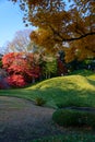 Koishikawa Korakuen Garden in Autumn in Tokyo Royalty Free Stock Photo