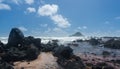 Koki Beach near Hana on Hawaiian island of Maui Royalty Free Stock Photo