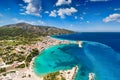 Kokkari beach in Samos, Greece Royalty Free Stock Photo