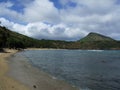 Koko Crater from Hanauma Bay, Oahu, Hawaii Royalty Free Stock Photo