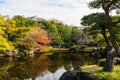 Koko-en autumn garden in Himeji Royalty Free Stock Photo