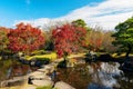 Koko-en autumn garden in Himeji Royalty Free Stock Photo