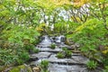 Koko-en Garden of Himeji City during Autumn Season Royalty Free Stock Photo