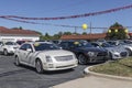 Buy Here Pay Here Used Car Dealer. Many buy-here, pay-here car dealerships do not require good credit but may track your car Royalty Free Stock Photo