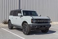 Ford Bronco display at a dealership. Broncos can be ordered in a base model or Ford has up to 200 accessories for off-road Royalty Free Stock Photo