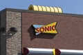 Sonic Drive-In Fast Food Location. Sonic is a Drive-In Restaurant Chain Royalty Free Stock Photo