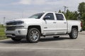 Chevrolet Silverado 1500 display. Chevy is a division of GM and offers the Silverado 1500 in in different versions