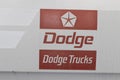 Legacy Dodge Trucks logo. The Stellantis subsidiaries of FCA are Chrysler, Dodge, Jeep, and Ram Royalty Free Stock Photo