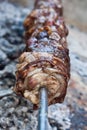 Kokoretsi: roasted bowels and livers