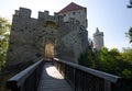 Kokorin castle with access bridge, Czech Republic Royalty Free Stock Photo