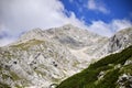 Kokrsko saddle with Grintovec mountain, Slovenia Royalty Free Stock Photo