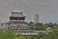 Kokura Castle, Landscape format Royalty Free Stock Photo
