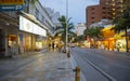 Kokusai dori the main shopping street in Naha City, Okinawa. Royalty Free Stock Photo