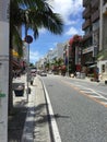 Kokusai dori, Naha, Okinawa, Japan, shopping street, international street Royalty Free Stock Photo