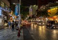 Kokusai-dori Okinawa Japan at Night Time Royalty Free Stock Photo