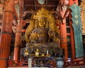Kokuzo Bosatsu at Daibutsu den of Todaiji Temple in Nara Royalty Free Stock Photo