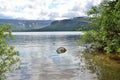 Kola Peninsula, Lovozero tundras, Seydozero in summer, Karelia, rural landscape in the village of Conchezero Royalty Free Stock Photo