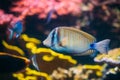 Kole Tang Or Spotted Surgeonfish Or Goldring Surgeonfish Or Yell Royalty Free Stock Photo