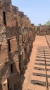 Kolhapur, Maharashtra , India- March 24 2021: Traditional production of clay bricks in India. Bricks factory India