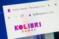Kolibri games Web Site. Selective focus.