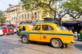 The Yellow Ambassador Cab Royalty Free Stock Photo