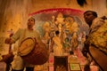 Priest worshipping Goddess Durga, Durga Puja festival celebration