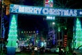 Kolkata Street Decorated with Colourful lights for Christmas Celebration 5