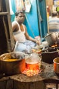 Kolkata street food vendor Royalty Free Stock Photo