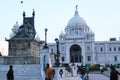 Viceroy of British India lived at Victoria memorial in Calcutta called Kolkata in West Bengal.