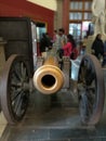 Kolkata, West Bengal/India - February 09, 2020: Old Canon display at the Victoria Memorial museum Gallery