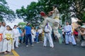 Young boys practicing Karate