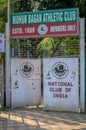 Main gate of Mohun Bagan Athletic Club. Mohun Bagan is a professional football