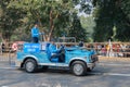 Indian air force displayimg car at Republic day parade