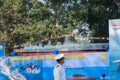 India navy displaying submarine at Republic day