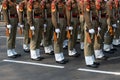 Indian military force at Red Road, Kolkata