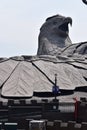 Kollam, Kerala, India - March 2, 2019 : The biggest concrete bird statue in the world