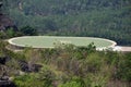 Kollam, Kerala, India - March 2, 2019 : Helipad in Jatayu Nature Park