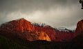 Red Rock Range on Kolob Canyon Royalty Free Stock Photo