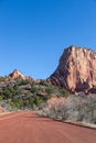 Kolob Terrace Road in Zion National Park Royalty Free Stock Photo