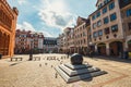 City center of Kolobrzeg with neo gothic building of City Hall, West Pomerania, Poland Royalty Free Stock Photo