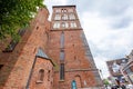 Kolobrzeg, zachodniopomorskie / Poland-July, 9, 2020: Catholic church in Central Europe. Catholic temple for Christians