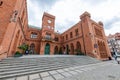 Kolobrzeg, zachodniopomorskie / Poland-July, 9, 2020: The historic town hall in the port city. City center in Central Europe