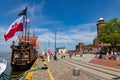 Kolobrzeg, zachodniopomorskie / Poland - May, 21, 2019:. A port in a town in northern Poland. Watercraft moored at the port quay