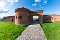 Kolobrzeg, zachodniopomorskie / Poland - October, 30, 2019: Bagna Reduta in KoÃâobrzeg. Brick fort in Central Europe