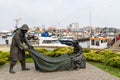 Kolobrzeg, zachodniopomorskie / Poland - October, 16, 2019: Fishing port in Central Europe. Port quay on the Baltic Sea