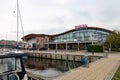 Kolobrzeg, zachodniopomorskie / Poland - October, 16, 2019: Marina in Central Europe. Berth for sailing boats