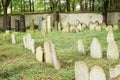 Kolodeje nad Luznici, Czech republic - June 26 2018: Jewish cemetery. Headstones Royalty Free Stock Photo