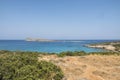 Kolokitha Beach near Elounda in Crete, Greece Royalty Free Stock Photo