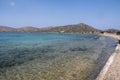 Heading towards Kolokitha Beach near Elounda in Crete, Greece Royalty Free Stock Photo