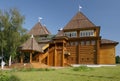 Kolomenskoye, Recreated wooden palace of Tsar Alexei Mikhailovich Romanov Royalty Free Stock Photo